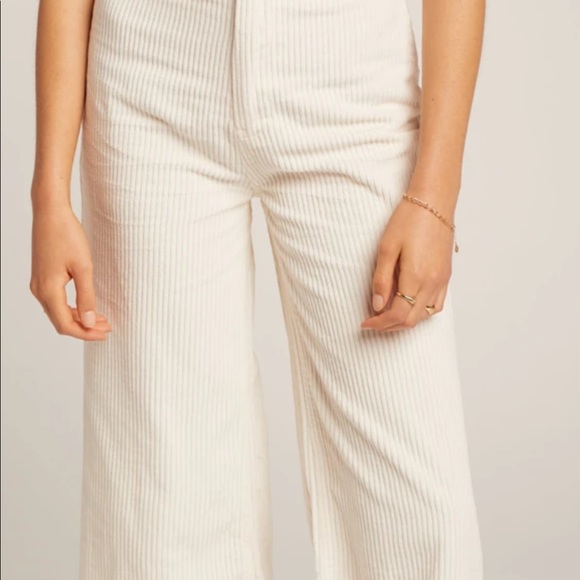 Amuse Society wide leg pant in cream - Picture 1 of 3